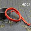 4 шт. Китайский браслет из красной нити на удачу, успех и защиту, красивые благословения, оптовая продажа ювелирных изделий