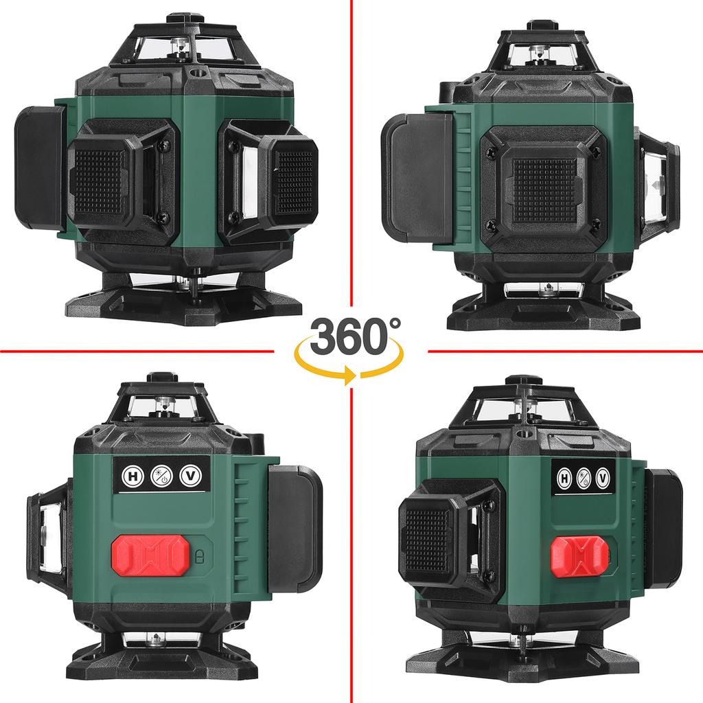 Multifunctional 16 Green Lines Laser Level 3 Degrees  Self-leveling Function Leveling Tool Omnidirectional