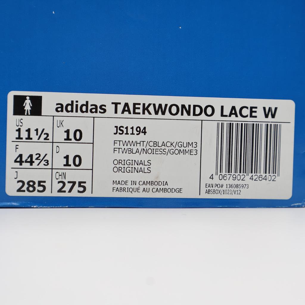 JS1194 adidas Originals Обувь для тхэквондо на шнурках Белый Core Black Gum (Женский)