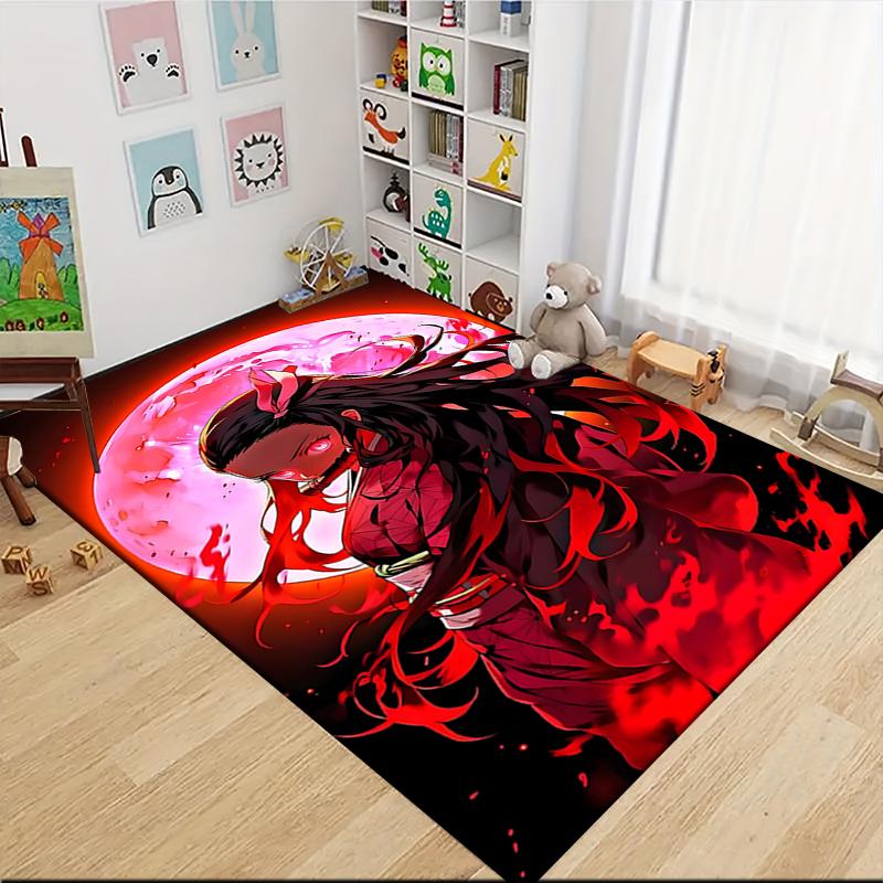 1Pc Moon Warrior Carpet Rug Customizable Soft Washable Antislip Home Living Room Sofa Mats Personalized Rug 0917304