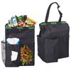 Car Trash Can 3.5 Gallons Car Garbage Can Foldable Car Trash Bag Hanging with Storage Pockets High Quality Car Trash Bin