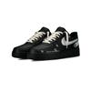 Air Force 1 07 Triple Black, Peace And Love Низкие Скейтбордические Кроссовки Унисекс Черный Серебристый CW2288-001(Команда81-)