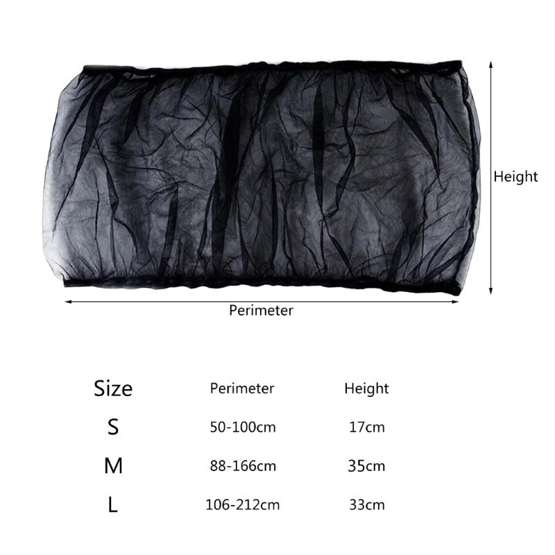 Nylon Mesh Treat Catcher Guard Net Cover for Bird Cage Stretchy Skirt Universal Bird Cage Cover Prevent Scatter and Mess