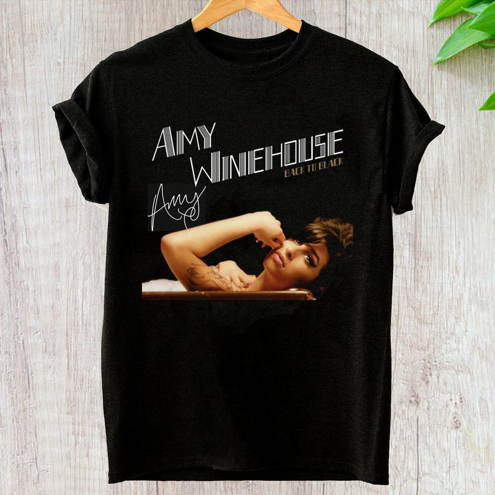 Новая футболка унисекс Amy Winehouse Back To Back, полноразмерная, черная, в подарок AG439