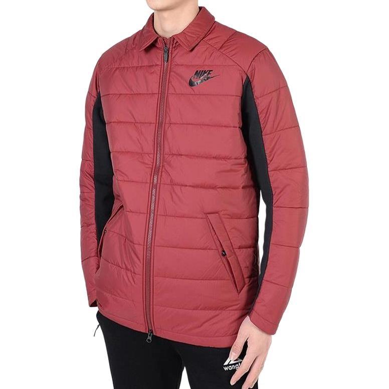 Nike Мужские пуховики С отложным воротником Умеренный пуховик 943355-677