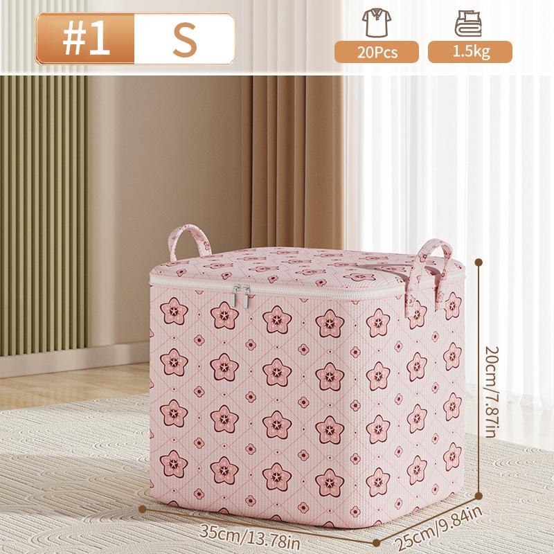 Foldable Storage Bag Clothes Storage Bag Wardrobe Dustproof Closet Organizer Organizer With Handle Quilt Blanket Pillow Storage