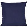 Coussin De Décoration - Giftdecor - 45 X 45 X 13 Cm - Velours Bleu Foncé - Déhoussable - Style Contemporain
