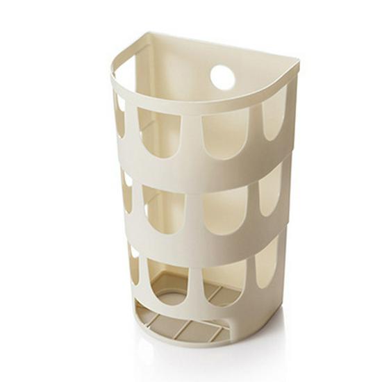 Настенный кухонный органайзер для мусорных пакетов с присосками