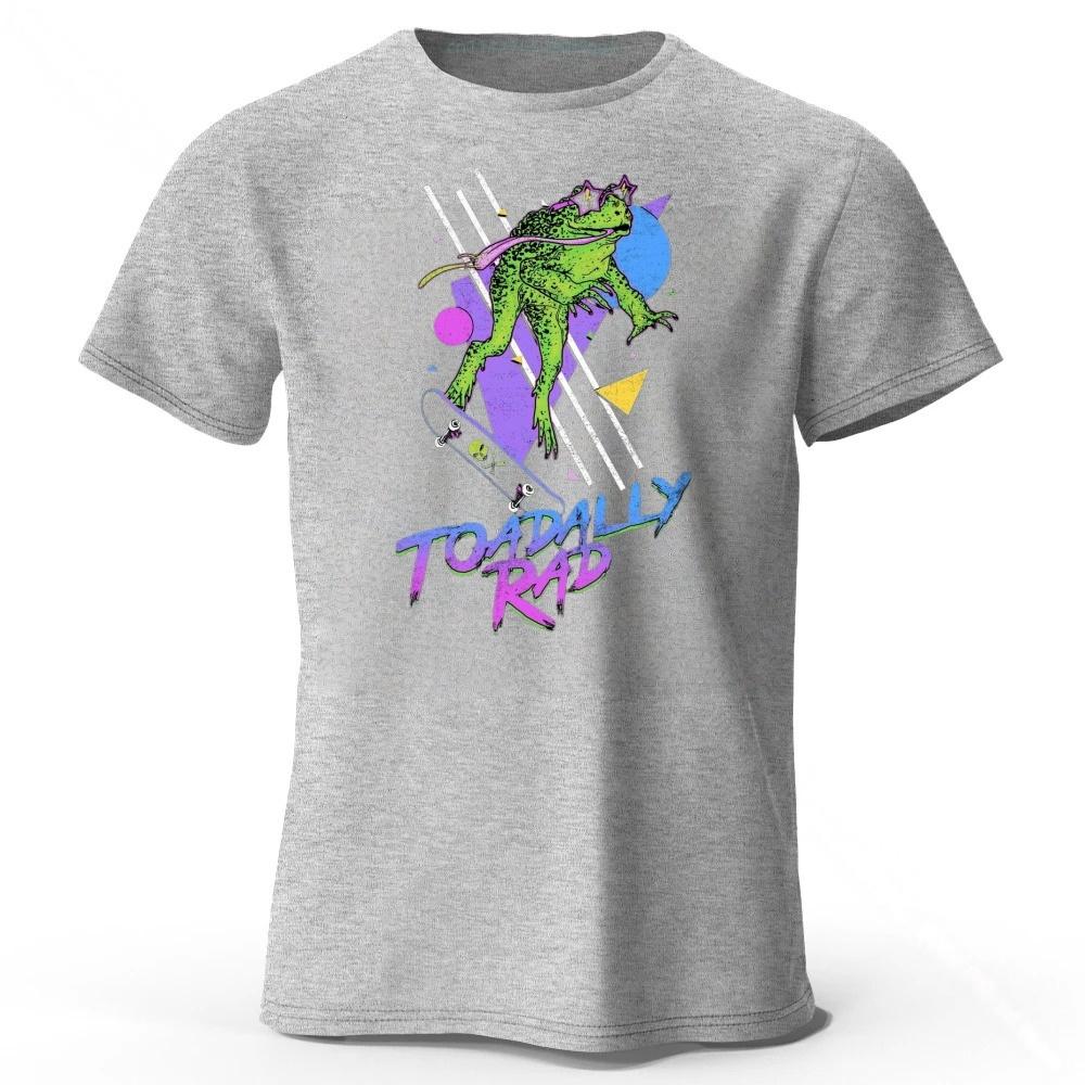 Funny Pun Toadly Rad Trendy Short Sleeved Mens Fashionable New Running Sports Tshirt Womens Loose Plus Size Soft Top