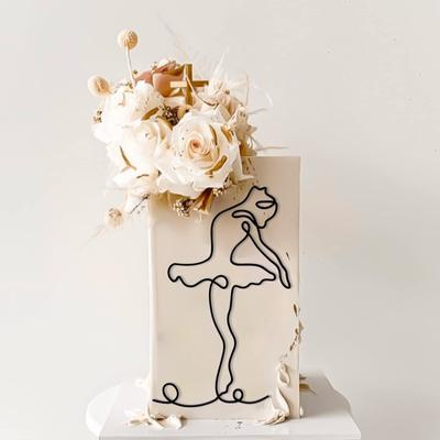 Акриловый минималистский арт-женщина лицо торт украшение свадьба сексуальная женщина девушка С Днем Рождения торт украшение праздничные атрибуты украшения торта