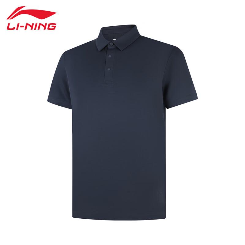 Li-Ning Мужская дышащая футболка-поло с коротким рукавом 2025
