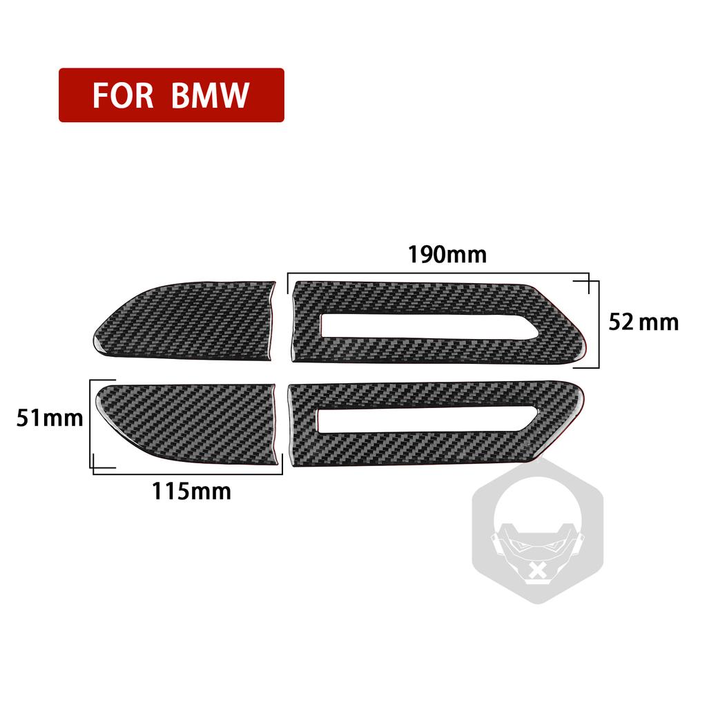 Воздушный нож, край лампы, дверь, внешнее украшение, настоящая наклейка из углеродного волокна, накладка для автомобиля BMW 7 серии F01 2009-2014