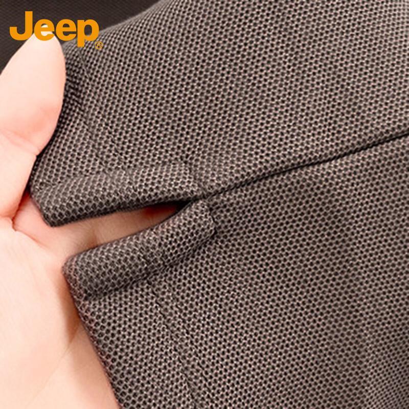 Jeep Мужская хлопковая футболка-поло с длинным рукавом