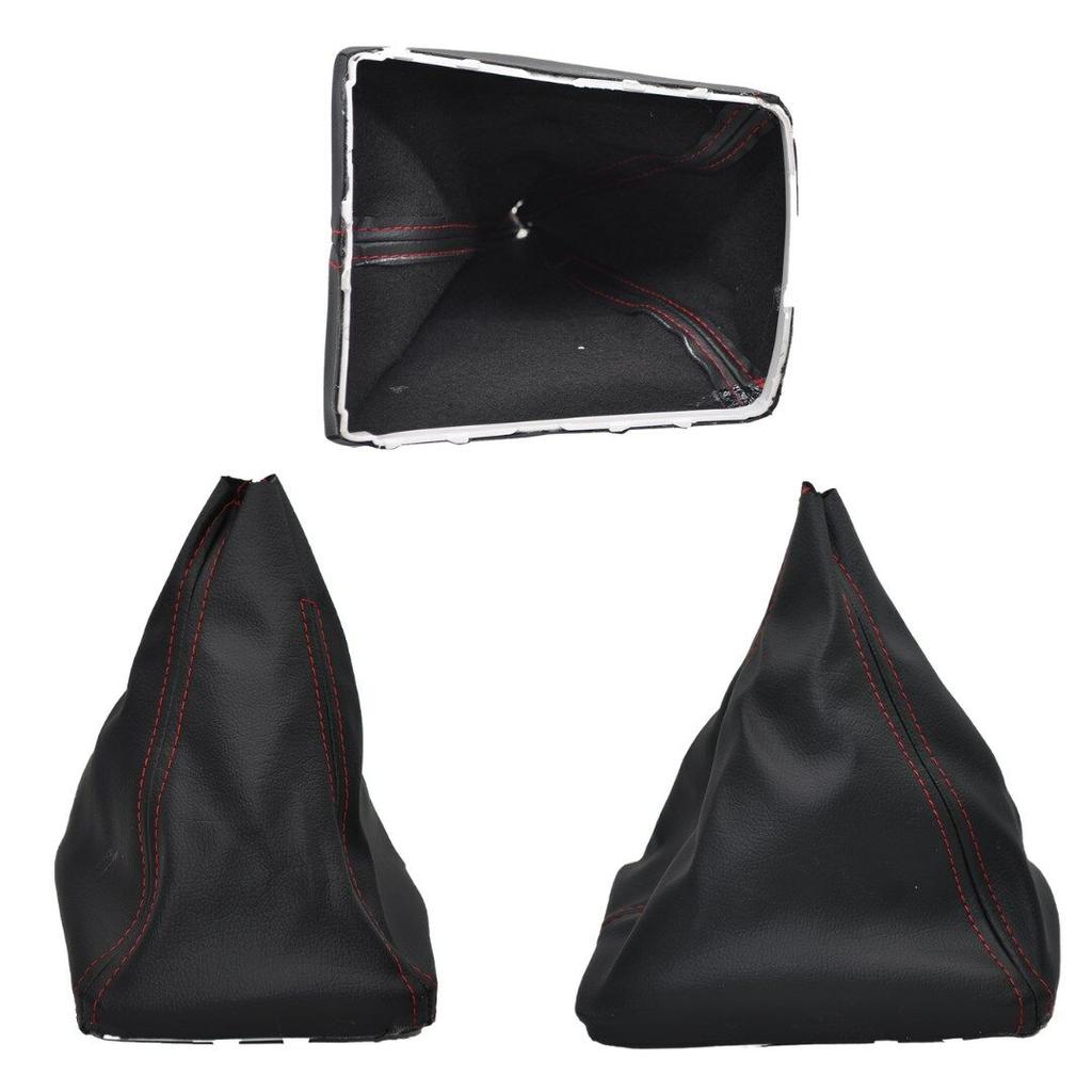 Handbrake-Gear Gaiter and Shift Knob (5)- RED for Opel Astra H