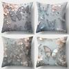 Sparkling Butterflies And Flowers Pillowcase Pattern Cushion Cover Suitable For Sofa Bedroom Car Pillow Cover