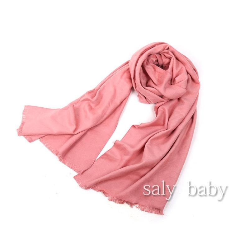 Autumn and Winter Solid Color Japanese and Korean Sweet Imitation Cashmere Scarf, Comfortable Thickened Scarf, Female