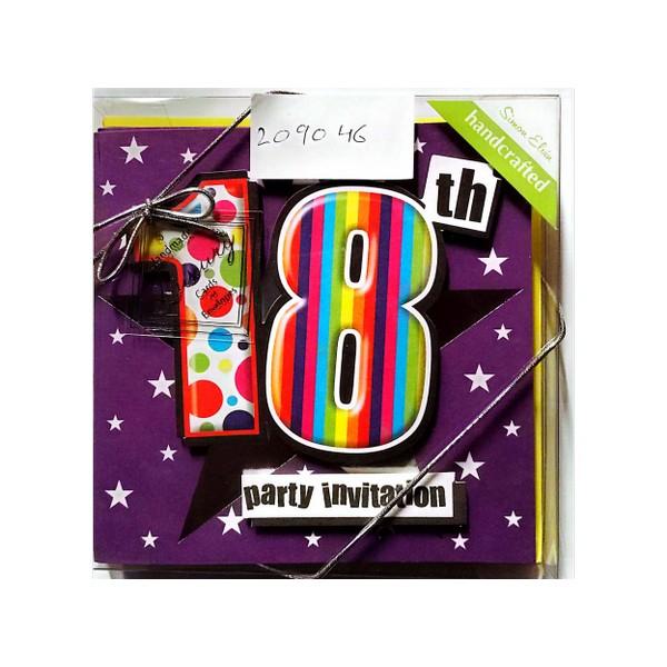 Simon Elvin Звездно-полосатая открытка на 18-летие