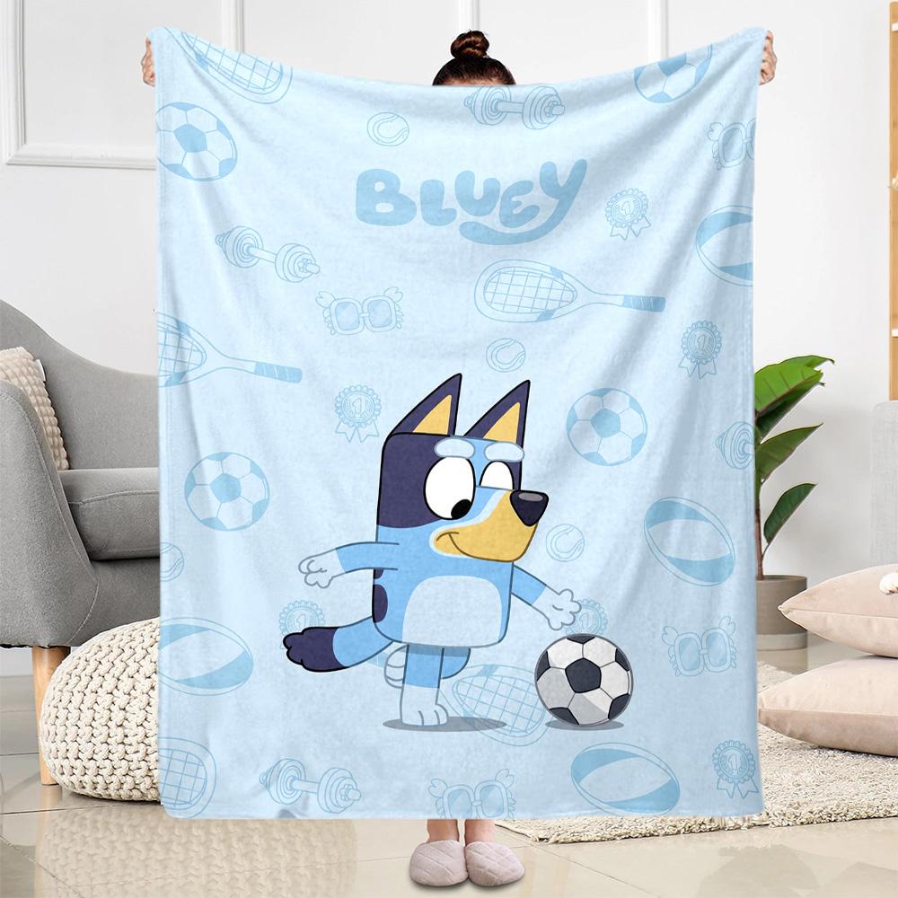 Bluey Friends Adventure Blanket Durable Comfort Suitable for Sofa Livingroom Picnics Four Seasons Multipurpose Warmthful Decor