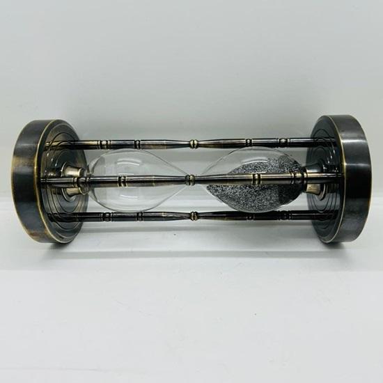 Стратегические элегантные латунные шахматные песочные часы 16 см уникальный подарок для мужа, Дня отца, годовщины и празднования Хэллоуина