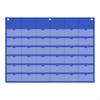 Pocket Chart Hanging 36 Card Slots Oxford Cloth Calculator Holder Storage Organizer for Classroom