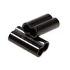 100pcs Black Mini Double Barrel Copper Sleeves for Mono Steel Wire Crimps Fix Tube Saltwater Fishing Rigging Accessories