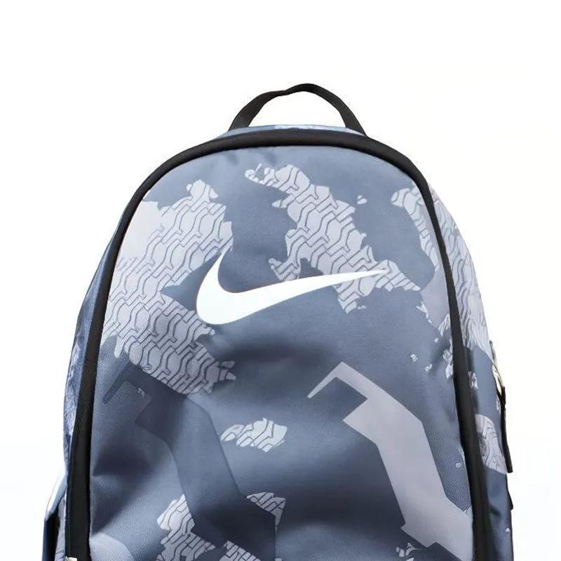 Nike Polyester Backpack Regular Unisex Black / Blue (Unisex) Backpacks BZ9696 457