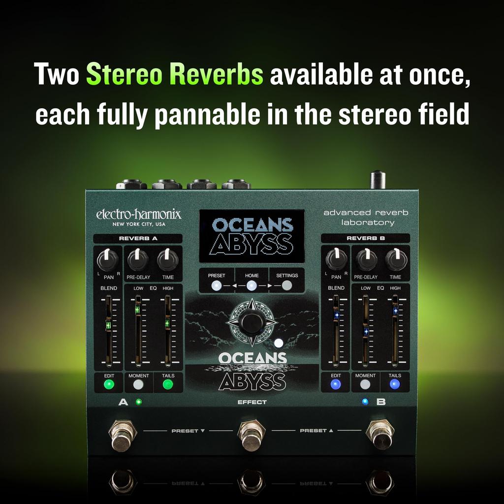 Effector Reverb OCEANS ABYSS Advanced Reverb Laboratory Elehamo ELECTRO-HARMONIX Electro-Harmonix