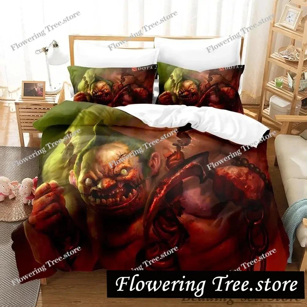 Cool Game Dota 2 Bedding Set Single Twin Full Queen King Size Bed Set Adult Kid Bedroom Duvetcover Sets Anime Parure de lit Bed