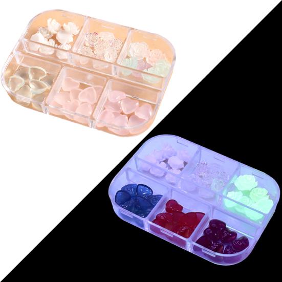 Нежные ювелирные изделия для дизайна ногтей, светящиеся украшения, многоцелевые