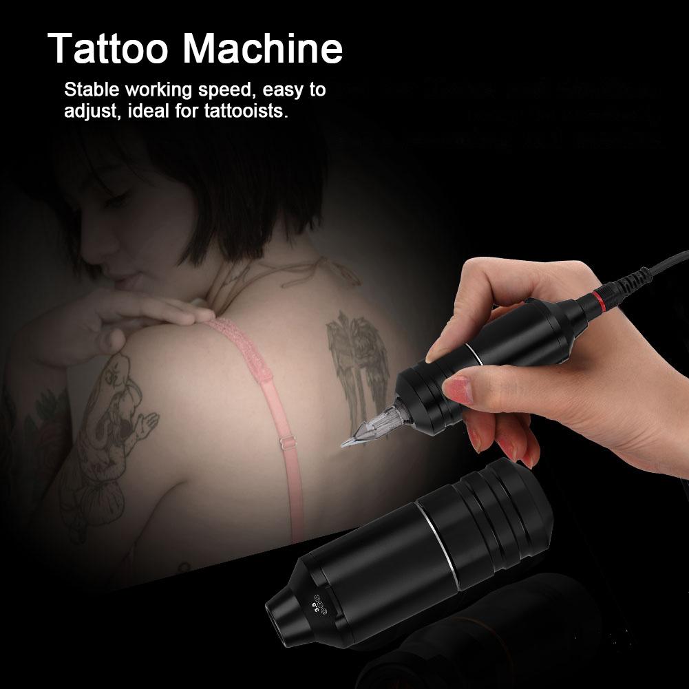Профессиональная тату-ручка с роторным мотором, лайнером, шейдером, красителем, тату-пистолетом, машинка черного и серебристого цвета