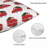 Christmas Festive Vintage Red Trucks And Tree Pillow Cover Pillow Case For Party Home Decor Cushion Cover Soft Pillowcases Gift