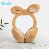 Winter Warm Earmuffs Folding Fur Earmuffs Cute Bow Fluffy Ear Warmer Earmuffs Earflap Winter Accesso