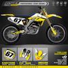 POWERZONE Индивидуальные наклейки на мотоцикл 3M для бездорожья Для SUZUKI RMZ 250 2007-2009 Индивидуальный графический комплект защиты номера 03