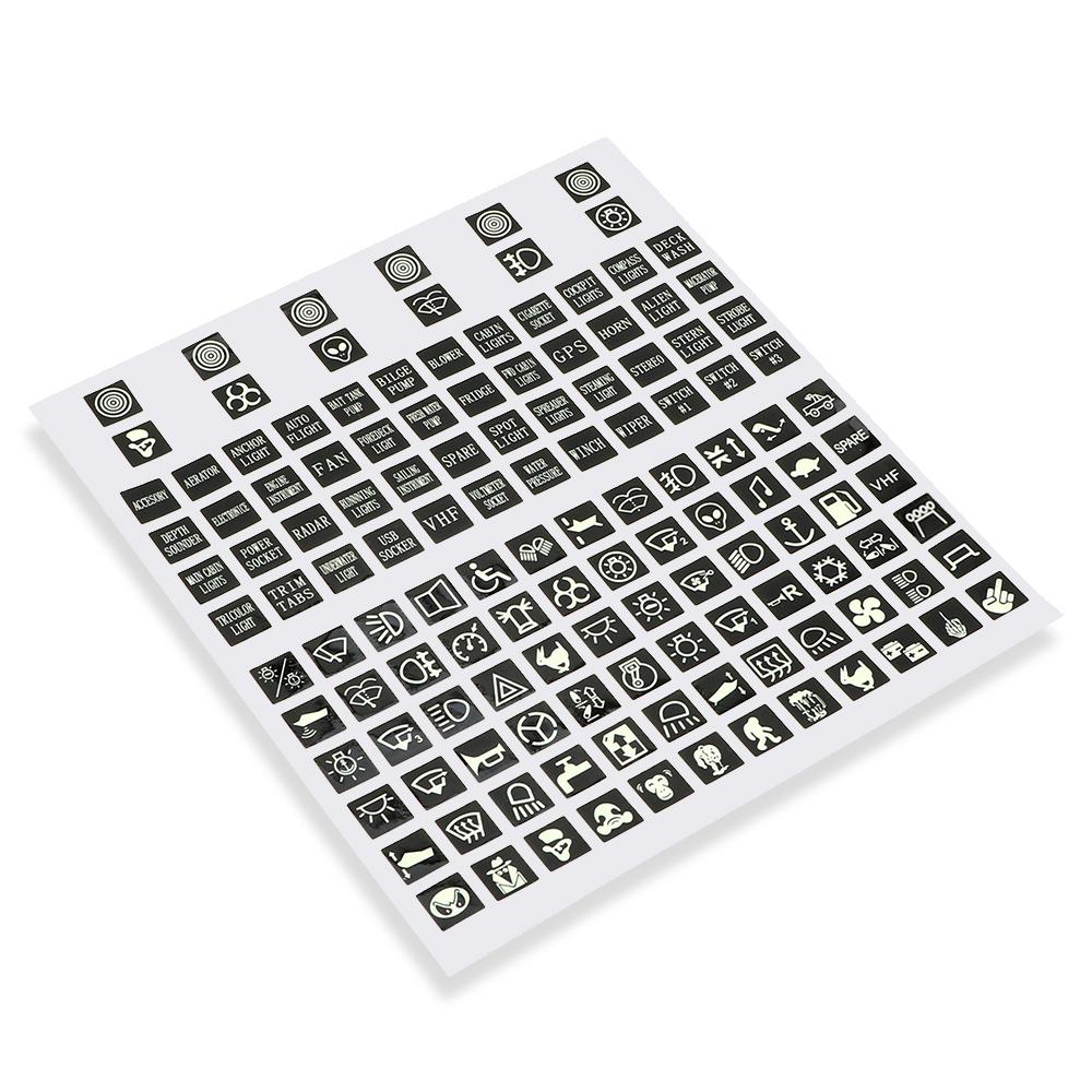 Этикетка кулисного переключателя, ПВХ светящаяся наклейка для автомобиля, наклейка на панель, украшение для грузовика, инструмента