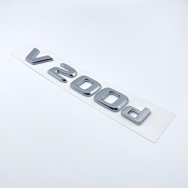 3D буквы V250d V300d NIGHT EDITION ABS эмблема для Mercedes Benz V Class W447 значок на крыло автомобиля багажник табличка с логотипом наклейка