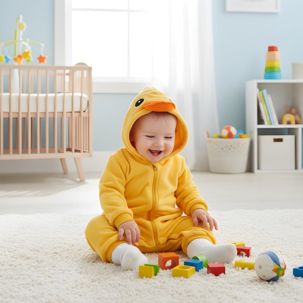 Onesie Pajamas Costume Sleepsuit Duck Baby 110: 90-95