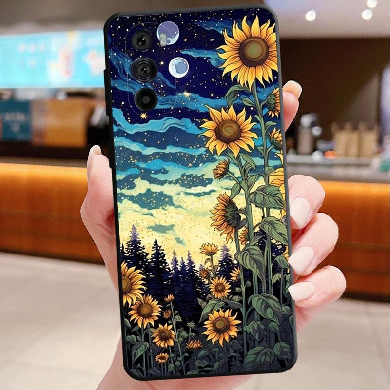 Sunflower Phone Case For Motorola Edge 60 50 40 Pro 60 50 40 30 Ultra Neo Fusion Moto G Play G Stylus G Carcasas