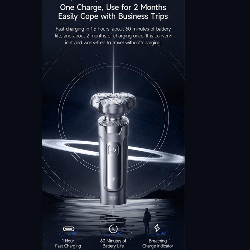 Xiaomi ENCHEN X2 электрическая бритва для лица для мужчин USB перезаряжаемая магнитная всасывающая режущая головка бритвенный станок водостойкий триммер для бороды