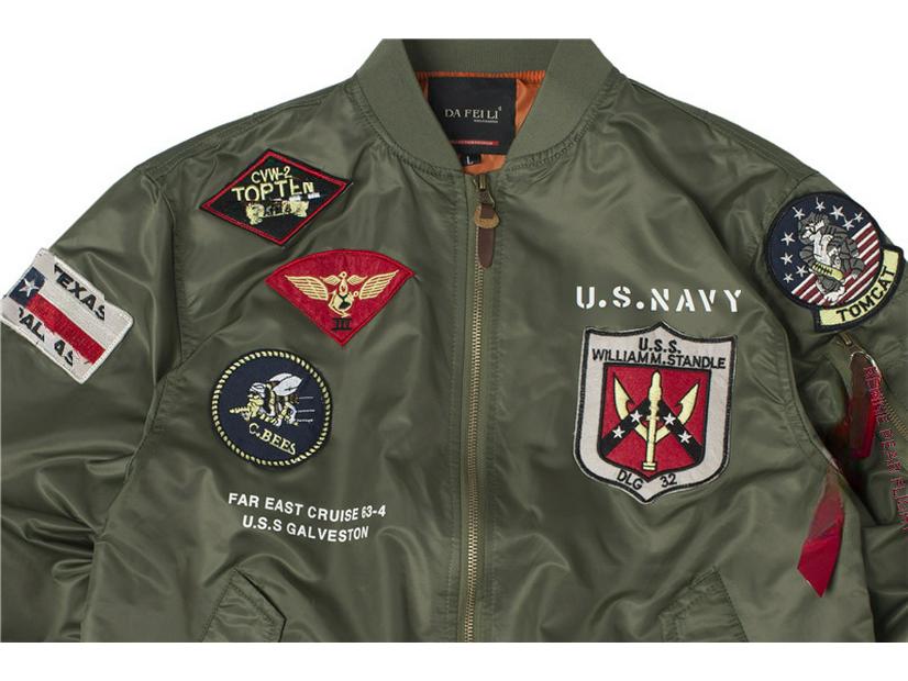 Top Gun MA-1 Flying Tigers Eagle Pilot Jacket for Men - Spring/Autumn