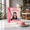 Blessing Message Mother's Day Greeting Card with the Words Whimsical Card  Happy Mother's Day
