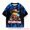 Аниме Летние Мальчики Roblox Принт Футболка Модный Дизайн Игрового Персонажа Повседневная Детская Девочки Короткий Рукав Мультяшная Детская Футболка