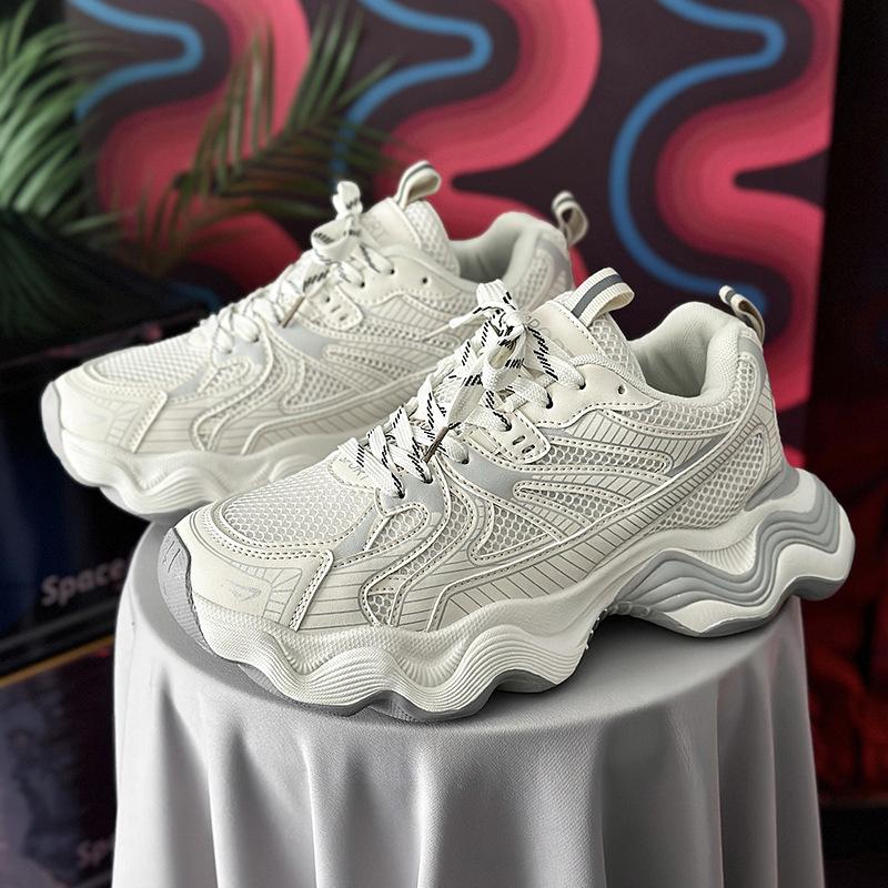 Invisible Inner Heightening Shoes Men's Tide Brand Spring New Breathable Casual Sports Dad Shoes Men's Shoes