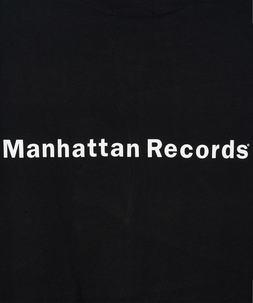 Худи на молнии с классическим логотипом Manhattan Records - Черный
