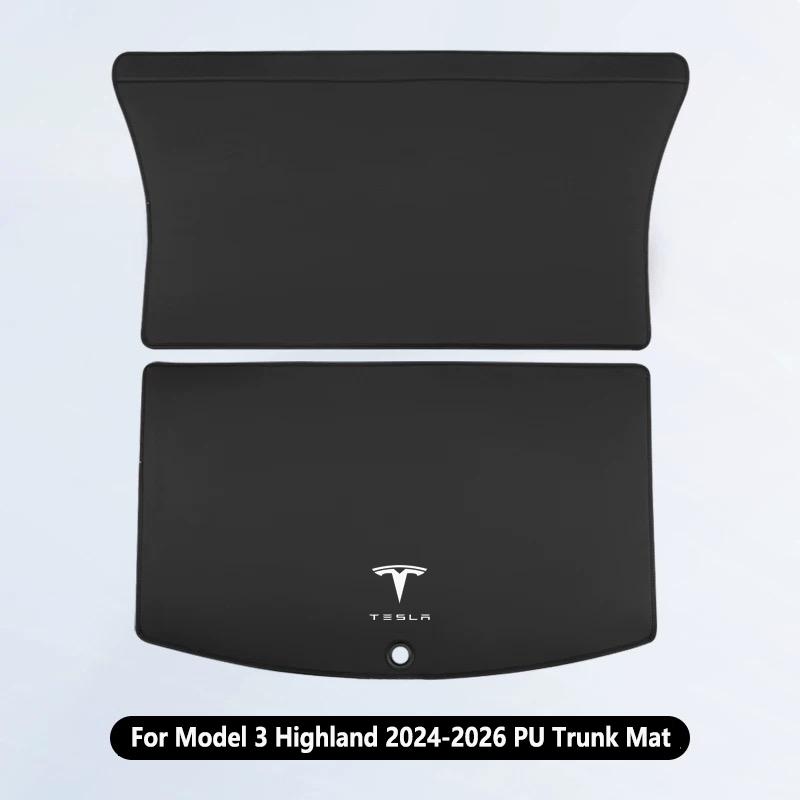 AAAIT1 For Tesla Model Y Juniper Model 3 Highland 2017-2026 Trunk Mat Full Coverage Seat Backrest Protective Cargo Liner Anti Dirty Pad