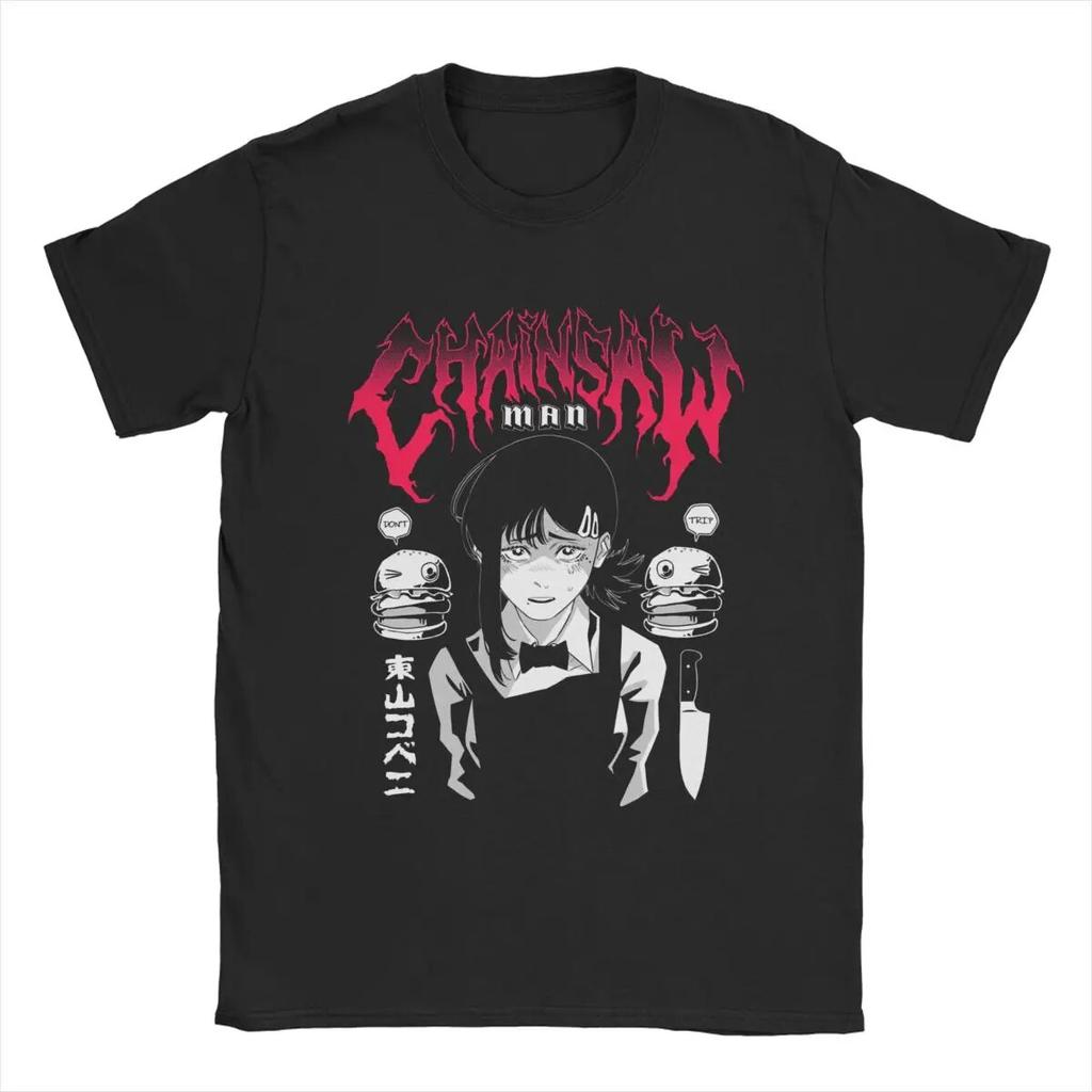 Harajuku Anime Chainsaw Unisex Higashiyama Kobeni T Shirt Unisex Unisex Oversized T-shirts Classic Simple Tshirt Unisex Aesthetic Prevalent Tee