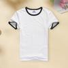 Men Sports T-shirt Short Sleeve O Neck Sweat Absorption Quick Dry Soft Contrast Color