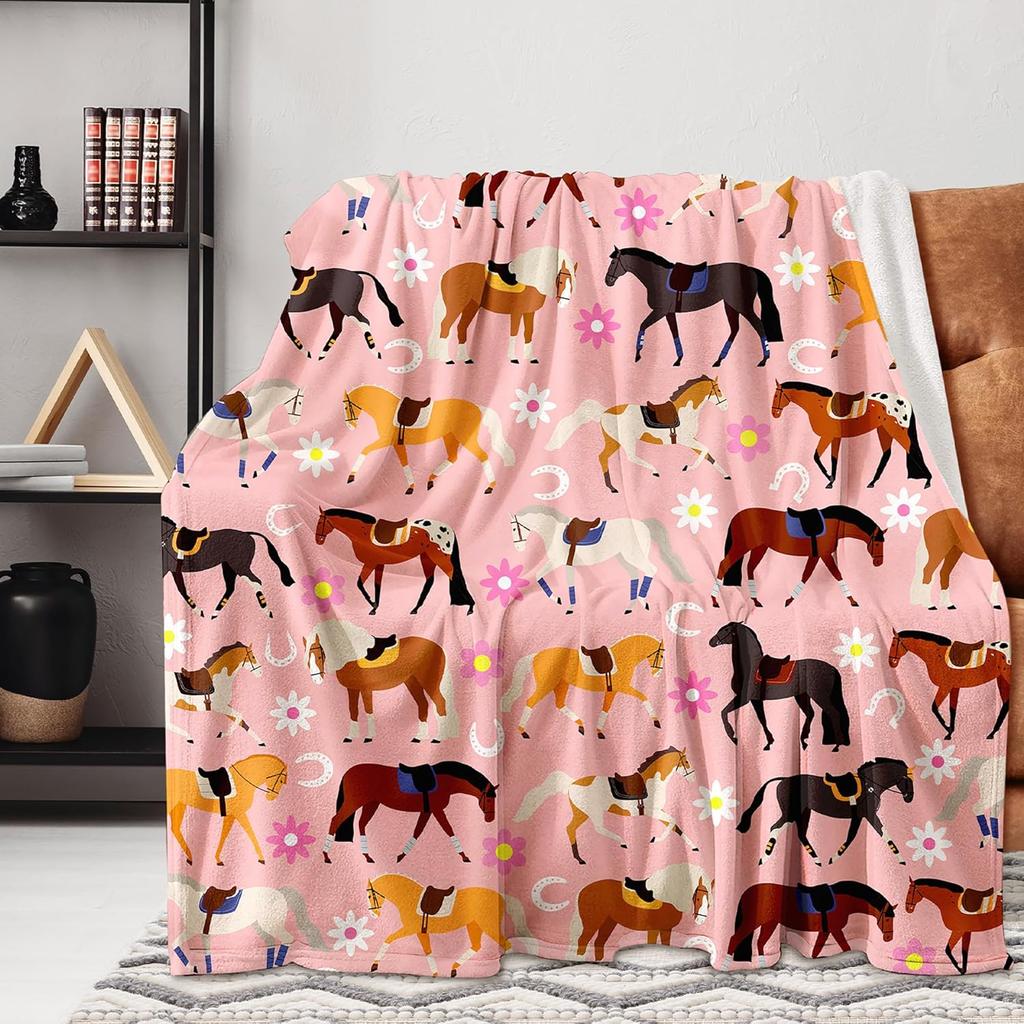 Galaxy Unicorn Blanket Soft Fleece Throw Fantasy Design Kids Room Decor Dreamy Home Decoration