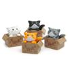 Mini 4PCS Cat Accessories Garden Kitten Statue Children's Gift Baby Room Cute Kawaii Toys Mini Statue Home Decoration