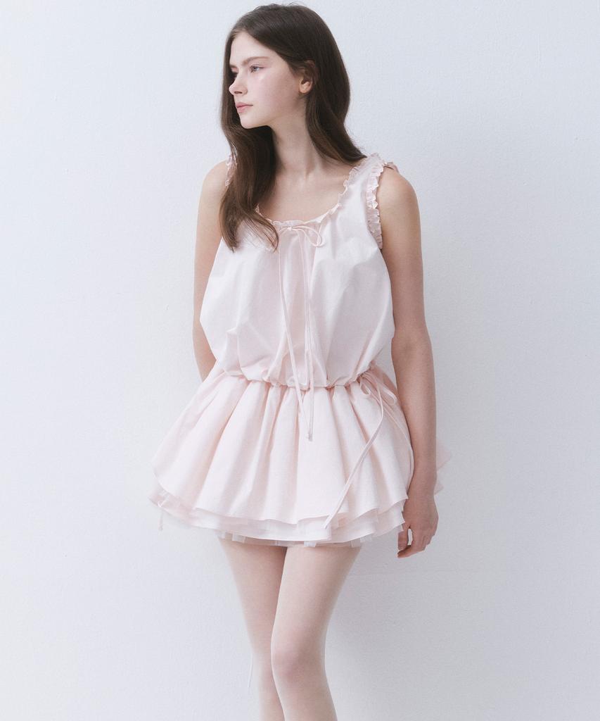 Deotiseu Cloud Frill Ribbon Dress_Tt6S605Lp