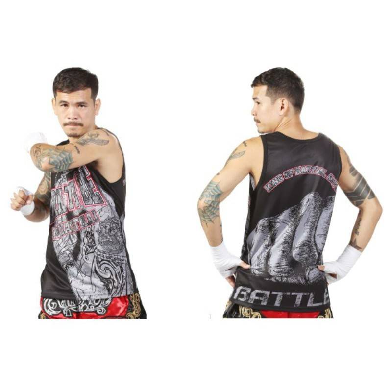 Сетчатая майка с принтом, Муай Тай, кикбоксинг, Таиланд, мужчины и женщины, футболка с рыбной сеткой, без рукавов 3